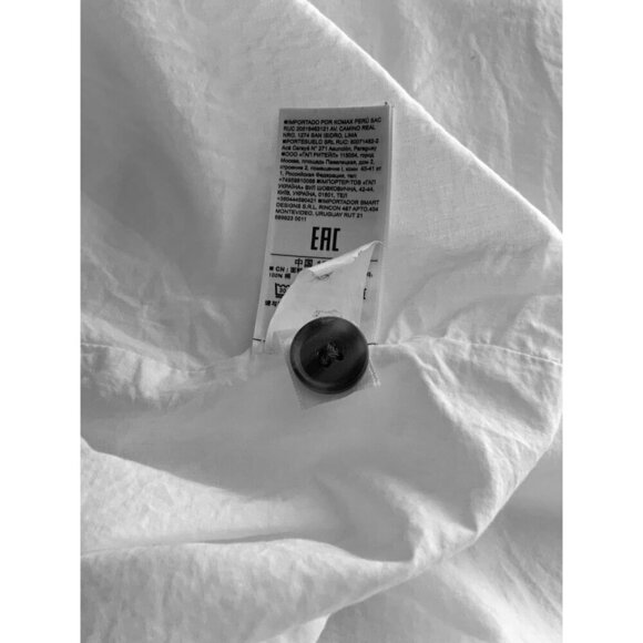 Gap dress halter or straps size 4 white pockets side buttons cotton linen - Picture 6 of 10